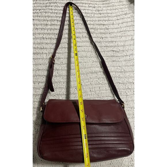 VTG Etienne Aigner Crossbody Shoulder Saddle Bag Purse Leather Red - Picture 5 of 13